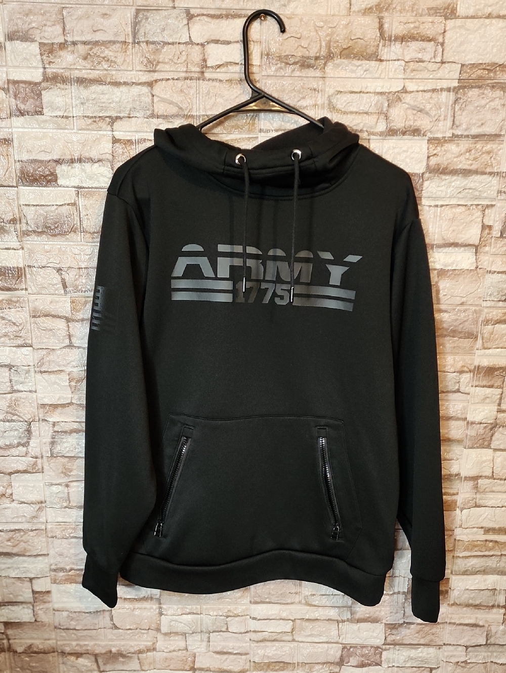 Army  Performance Black  Hoodie